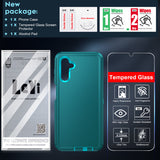 LeYi for Samsung-Galaxy-A13-5G Case with Screen Protector X1, Samsung Galaxy A13 5G Case 3 in 1 Rugged Shockproof Android Cover Funda A13 5G