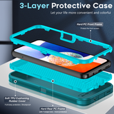 LeYi for Samsung-Galaxy-A14-5G Case with Screen Protector X1, Samsung Galaxy A14 5G Case 3 in 1 Rugged Shockproof Android Cover Funda A14 5G