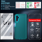 LeYi for Samsung-Galaxy-A14-5G Case with Screen Protector X1, Samsung Galaxy A14 5G Case 3 in 1 Rugged Shockproof Android Cover Funda A14 5G