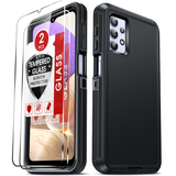 LeYi for SAM-A32-5G Case with Screen Protector X2, SAM A32 5G Case 3 in 1 Rugged Shockproof Android Cover Funda A32 5G