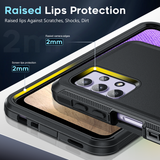 LeYi for SAM-A32-5G Case with Screen Protector X2, SAM A32 5G Case 3 in 1 Rugged Shockproof Android Cover Funda A32 5G