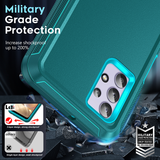 LeYi for SAM-A32-5G Case with Screen Protector X2, SAM A32 5G Case 3 in 1 Rugged Shockproof Android Cover Funda A32 5G
