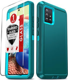 LeYi for Samsung-Galaxy-A71-5G Case with Screen Protector X1, Samsung Galaxy A71 5G Case 3 in 1 Rugged Shockproof Android Cover Funda A71 5G