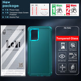 LeYi for Samsung-Galaxy-A71-4G Case with Screen Protector X1, Samsung Galaxy A71 4G Case 3 in 1 Rugged Shockproof Android Cover Funda A71 4G