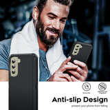LeYi for Samsung-Galaxy-S21-FE Case with Screen Protector X1, Samsung Galaxy S21 FE Case 3 in 1 Rugged Shockproof Android Cover Funda S21FE