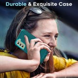 LeYi for Samsung-Galaxy-S21-FE Case with Screen Protector X1, Samsung Galaxy S21 FE Case 3 in 1 Rugged Shockproof Android Cover Funda S21FE
