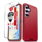LeYi for Samsung Galaxy S25-FE-5G Case with Screen Protector, Samsung Galaxy S25 FE Case 3 in 1 Rugged Shockproof Android Cover Funda para S25FE