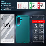LeYi for Samsung Galaxy S25-FE-5G Case with Screen Protector, Samsung Galaxy S25 FE Case 3 in 1 Rugged Shockproof Android Cover Funda para S25FE