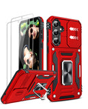 LeYi Compatible for Samsung Galaxy S23 FE Phone Case: Samsung S23 FE Case with Screen Protector 1 PCS, Heavy Duty Protection para S23 FE Case