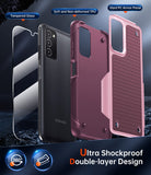 LeYi for Galaxy A03S Phone Case, with Screen Protector for Women, Dual Layer Protective Hard PC Back & Soft Bumper Resilient Shock Absorb Case for Samsung A03S Case