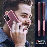 LeYi for Galaxy A03S Phone Case, with Screen Protector for Women, Dual Layer Protective Hard PC Back & Soft Bumper Resilient Shock Absorb Case for Samsung A03S Case