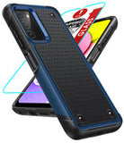 LeYi for Galaxy A03S Phone Case, with Screen Protector for Women, Dual Layer Protective Hard PC Back & Soft Bumper Resilient Shock Absorb Case for Samsung A03S Case