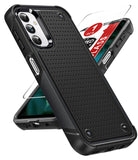 LeYi for Galaxy A14-5G Phone Case, with Screen Protector for Women, Dual Layer Protective Hard PC Back & Soft Bumper Resilient Shock Absorb Case for Samsung A14 Case