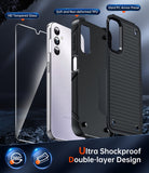 LeYi for Galaxy A14-5G Phone Case, with Screen Protector for Women, Dual Layer Protective Hard PC Back & Soft Bumper Resilient Shock Absorb Case for Samsung A14 Case