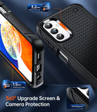 LeYi for Galaxy A14-5G Phone Case, with Screen Protector for Women, Dual Layer Protective Hard PC Back & Soft Bumper Resilient Shock Absorb Case for Samsung A14 Case