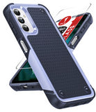 LeYi for Galaxy A14-5G Phone Case, with Screen Protector for Women, Dual Layer Protective Hard PC Back & Soft Bumper Resilient Shock Absorb Case for Samsung A14 Case