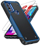 LeYi for Moto G-Play-2023 Case, with Screen Protector for Women, Dual Layer Protective Hard PC Back & Soft Bumper Resilient Shock Absorb Case for Motorola G Play 2023 Case