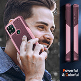 LeYi for Moto G-Stylus-5G-2021 Case, with Screen Protector for Women, Dual Layer Protective Hard PC Back & Soft Bumper Resilient Shock Absorb Case for Motorola G Stylus 5G 2021 Case