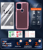 LeYi for Moto G-Stylus-5G-2021 Case, with Screen Protector for Women, Dual Layer Protective Hard PC Back & Soft Bumper Resilient Shock Absorb Case for Motorola G Stylus 5G 2021 Case