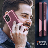 LeYi for Galaxy A53-5G Phone Case, with Screen Protector for Women, Dual Layer Protective Hard PC Back & Soft Bumper Resilient Shock Absorb Case for Samsung A53 Case