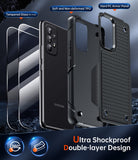LeYi for Galaxy A53-5G Phone Case, with Screen Protector for Women, Dual Layer Protective Hard PC Back & Soft Bumper Resilient Shock Absorb Case for Samsung A53 Case