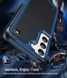 LeYi for Samsung Galaxy S22 5G Case with Screen Protector, Dual Layer Shockproof Protective Hard PC Back & Soft Bumper Resilient Shock Absorb Case for Samsung S22