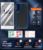 LeYi for Samsung Galaxy S22 5G Case with Screen Protector, Dual Layer Shockproof Protective Hard PC Back & Soft Bumper Resilient Shock Absorb Case for Samsung S22