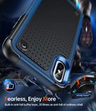 LeYi for iPhone XS Max Case with Screen Protector, Dual Layer Protective Hard PC Back & Soft Bumper Resilient Shock Absorb Case Cover for iPhone XS Max Phone