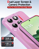 LeYi for Moto Edge 2026 Case: Compatible with Mag-Safe, Military-Grade Matte Translucent Soft-Touch Skin Funda para moto edge 2026