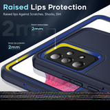 LeYi for Samsung-Galaxy-A53-5G with Screen Protector X1, Samsung Galaxy A53 5G Case 3 in 1 Rugged Shockproof Android Cover Funda SamA53 5G