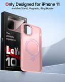 LeYi for iPhone-13 Case: with Magnetic Ring Stand for MagSafe