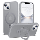 LeYi for iPhone-13 Case: with Magnetic Ring Stand for MagSafe