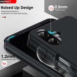 LeYi for Samsung Galaxy A07 4G Case with Glass Screen Protector and Lens Protector, Shockproof Heavy Duty Protective Slim Fit Samsung Galaxy A07 4G Cell Phone Case Cover with Rotatable Ring Holder Magnetic Kickstand for Women