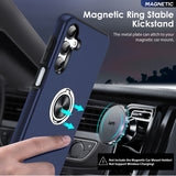 LeYi for Samsung Galaxy A16 5G Case with Glass Screen Protector and Lens Protector, Shockproof Heavy Duty Protective Slim Fit Samsung Galaxy A16 5G Cell Phone Case Cover with Rotatable Ring Holder Magnetic Kickstand for Women