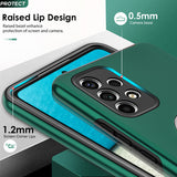 LeYi for Samsung Galaxy A53 5G Case with Glass Screen Protector, Shockproof Heavy Duty Protective Slim Fit Samsung Galaxy A53 5G Cell Phone Case Cover with Rotatable Ring Holder Magnetic Kickstand for Women