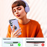 LeYi for Samsung Galaxy S25 FE Case with Glass Screen Protector and Lens Protector, Shockproof Heavy Duty Protective Slim Fit Samsung Galaxy S25 FE Cell Phone Case Cover with Rotatable Ring Holder Magnetic Kickstand for Women