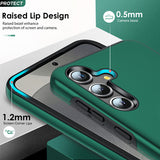 LeYi for Samsung Galaxy S25 Plus Case with Glass Screen Protector, Shockproof Heavy Duty Protective Slim Fit Samsung Galaxy S25 Plus Cell Phone Case Cover with Rotatable Ring Holder Magnetic Kickstand for Women