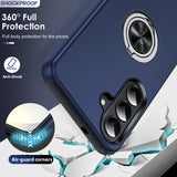 LeYi for Samsung Galaxy S26 Plus Case with Glass Screen Protector and Lens Protector, Shockproof Heavy Duty Protective Slim Fit Samsung Galaxy S26 Plus Cell Phone Case Cover with Rotatable Ring Holder Magnetic Kickstand for Women