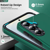 LeYi for Samsung Galaxy S26 Plus Case with Glass Screen Protector and Lens Protector, Shockproof Heavy Duty Protective Slim Fit Samsung Galaxy S26 Plus Cell Phone Case Cover with Rotatable Ring Holder Magnetic Kickstand for Women