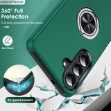 LeYi for Samsung Galaxy S26 Plus Case with Glass Screen Protector and Lens Protector, Shockproof Heavy Duty Protective Slim Fit Samsung Galaxy S26 Plus Cell Phone Case Cover with Rotatable Ring Holder Magnetic Kickstand for Women