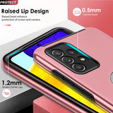 LeYi for Samsung Galaxy A52 5G Case with Glass Screen Protector, Shockproof Heavy Duty Protective Slim Fit Samsung Galaxy A52 5G Cell Phone Case Cover with Rotatable Ring Holder Magnetic Kickstand for Women
