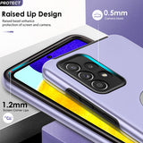 LeYi for Samsung Galaxy A52 5G Case with Glass Screen Protector, Shockproof Heavy Duty Protective Slim Fit Samsung Galaxy A52 5G Cell Phone Case Cover with Rotatable Ring Holder Magnetic Kickstand for Women