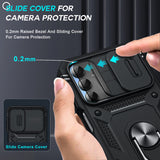 LeYi Samsung A15 5G Phone Case: A15 5G Screen Protector, Magnetic Rotatable Kickstand, Heavy Duty Shockproof