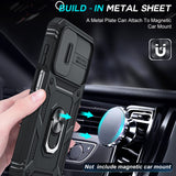 LeYi Samsung A15 5G Phone Case: A15 5G Screen Protector, Magnetic Rotatable Kickstand, Heavy Duty Shockproof