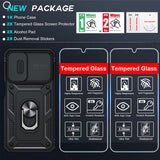 LeYi Samsung A15 5G Phone Case: A15 5G Screen Protector, Magnetic Rotatable Kickstand, Heavy Duty Shockproof