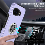 LeYi for Google Pixel 10A Case with Glass Screen Protector and Lens Protector, Shockproof Heavy Duty Protective Slim Fit Google Pixel 10A Cell Phone Case Cover with Rotatable Ring Holder Magnetic Kickstand for Women