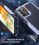 LeYi for Sansung Galaxy A13 5G Phone Case, Phone Case Glalxy A13 5G with Screen Protector for Women, Dual Layer Protective Hard PC Back & Soft Bumper Resilient Shock Absorb Cover