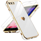 LeYi for iPhone 8 Plus/ 7 Plus Case: with Tempered Glass Screen Protector [2 Pcs]+ Full Camera Lens Protection