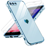 LeYi for iPhone 8 Plus/ 7 Plus Case: with Tempered Glass Screen Protector [2 Pcs]+ Full Camera Lens Protection