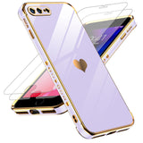 LeYi for iPhone 8 Plus/ 7 Plus Case: with Tempered Glass Screen Protector [2 Pcs]+ Full Camera Lens Protection